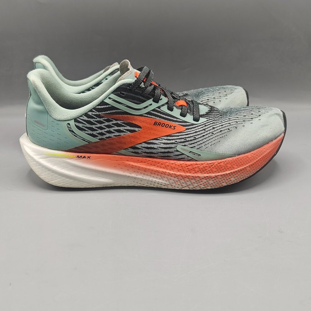 Brooks Hyperion Max Womens Size 8.5 Green Orange Athletic Running Shoes Sneakers